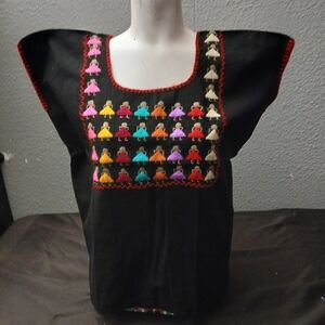 Embroidered Black Women's Top ( Bag A )